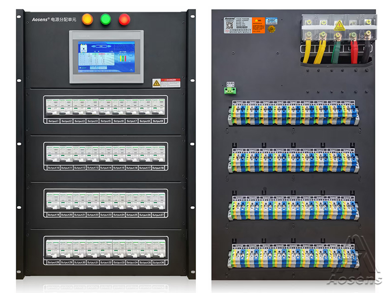 定制 機架式大功率配電盤大屏顯示 端子輸入 輸出配電單元